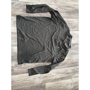 Polo Ralph Lauren Polo Shirt Mens XL Dark Gray Long Sleeve Pony Golf Classic